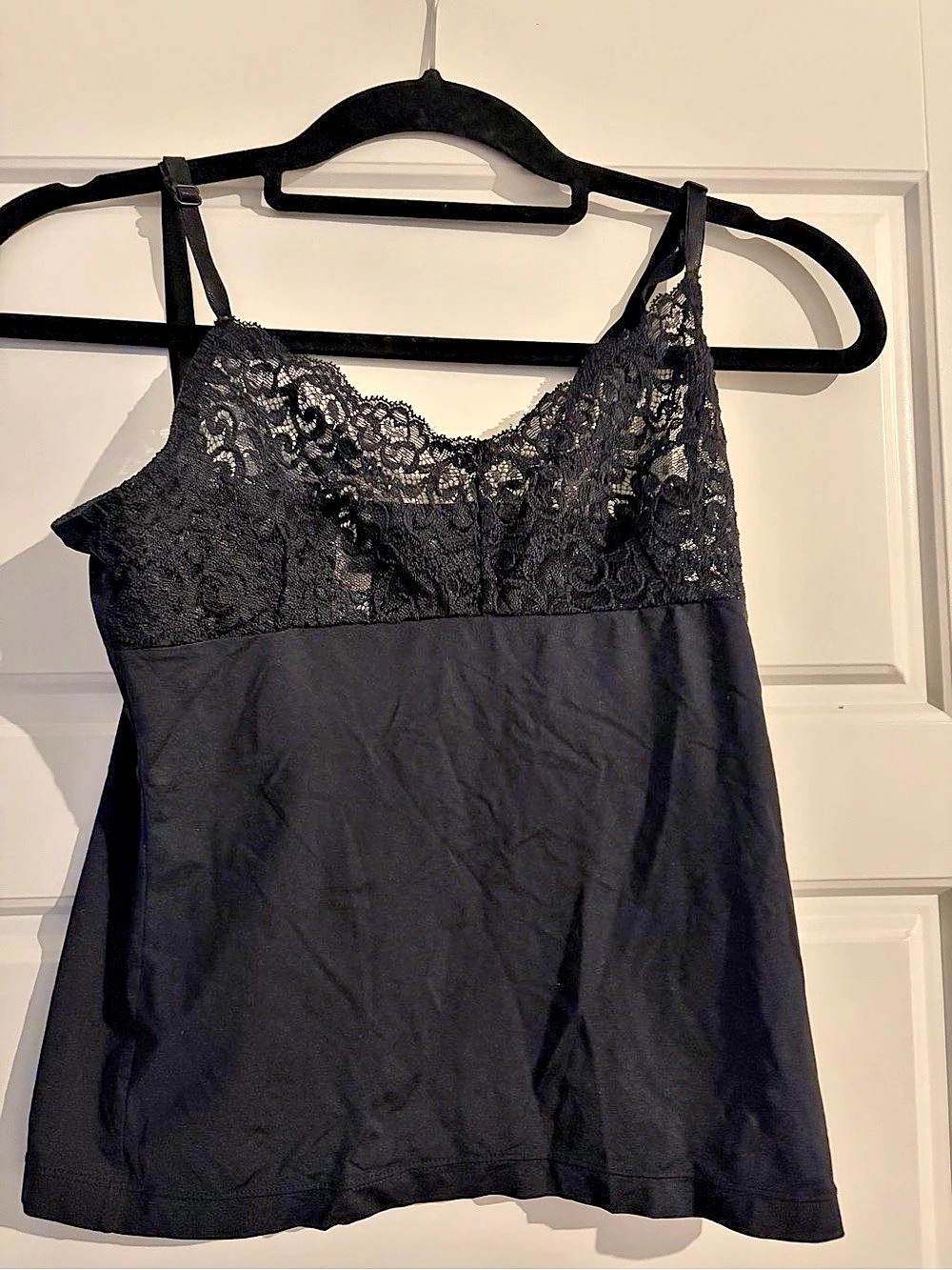 delicates Lace Camisole in Black Size Small